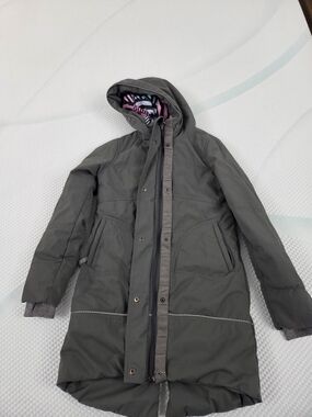 Ivivva Girls'  Shine Bright Gray Puffer Jacket